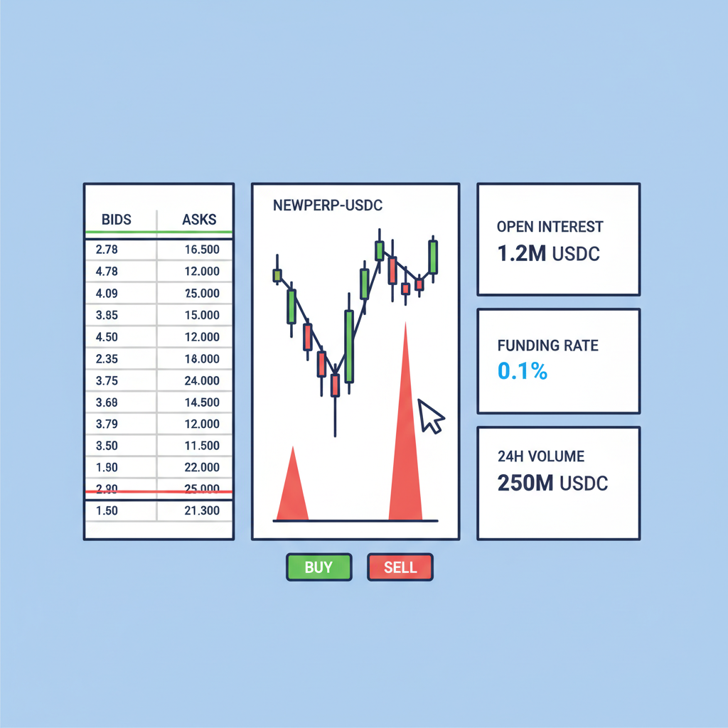 Hyperliquid DEX order book for new custom perp, live trading charts volume spikes, monitoring dashboard
